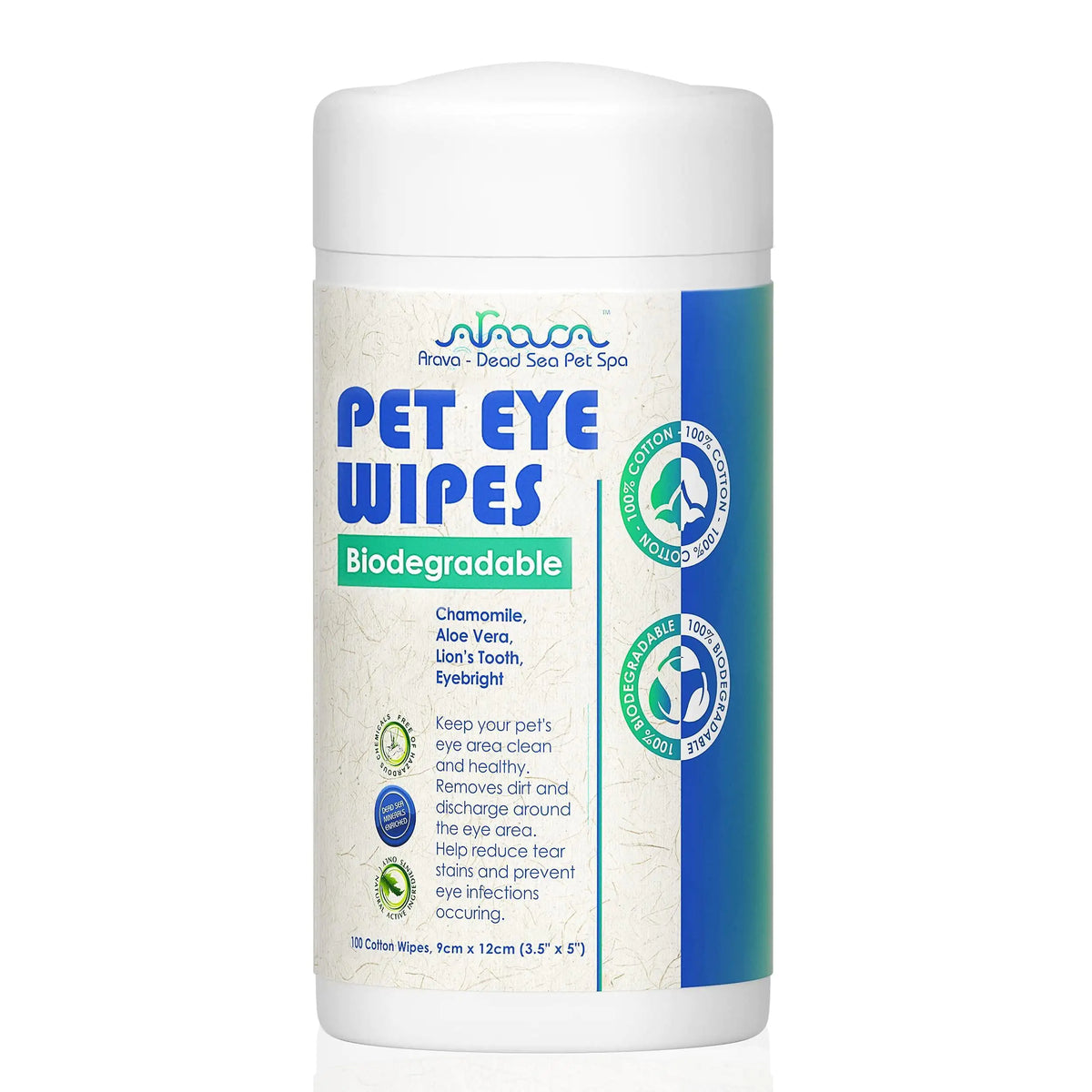 Tear Stain Prevention Eye Wipes – Gentle, Allergy-Free Cleaning for Dogs & Cats