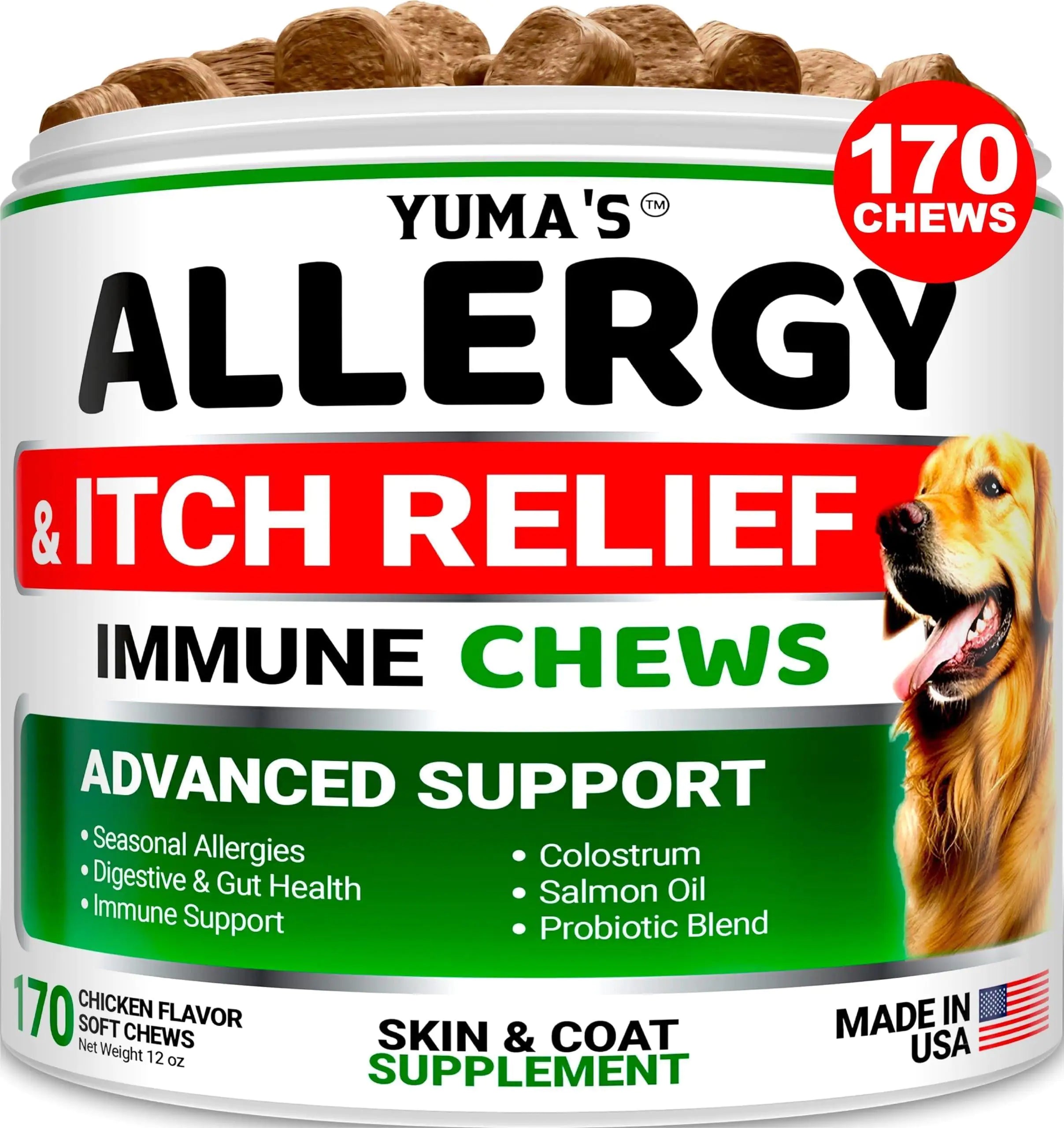 Allergy & Itch Relief Chews – Immune Support for Dogs of All Sizes