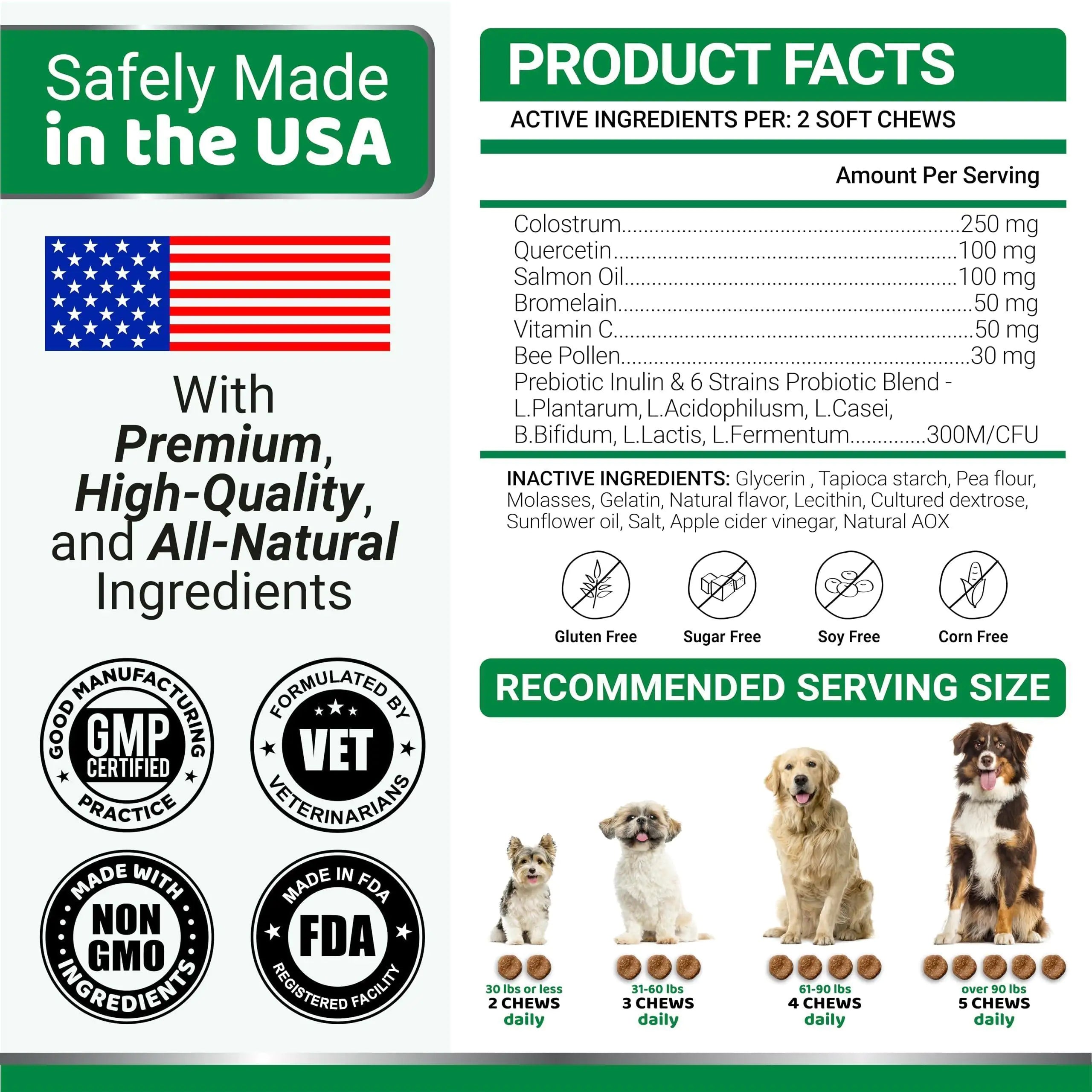 Allergy & Itch Relief Chews – Immune Support for Dogs of All Sizes