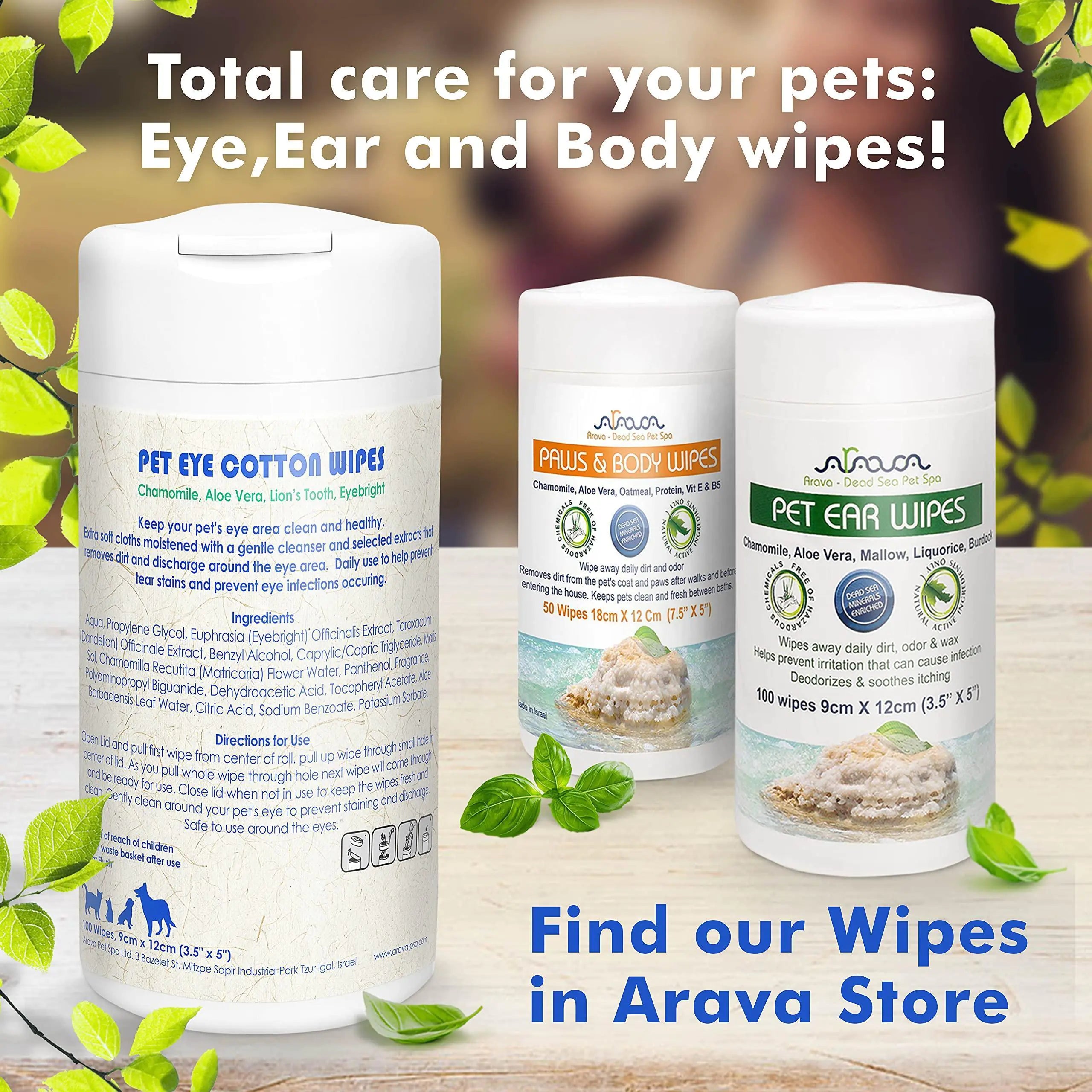 Tear Stain Prevention Eye Wipes – Gentle, Allergy-Free Cleaning for Dogs & Cats