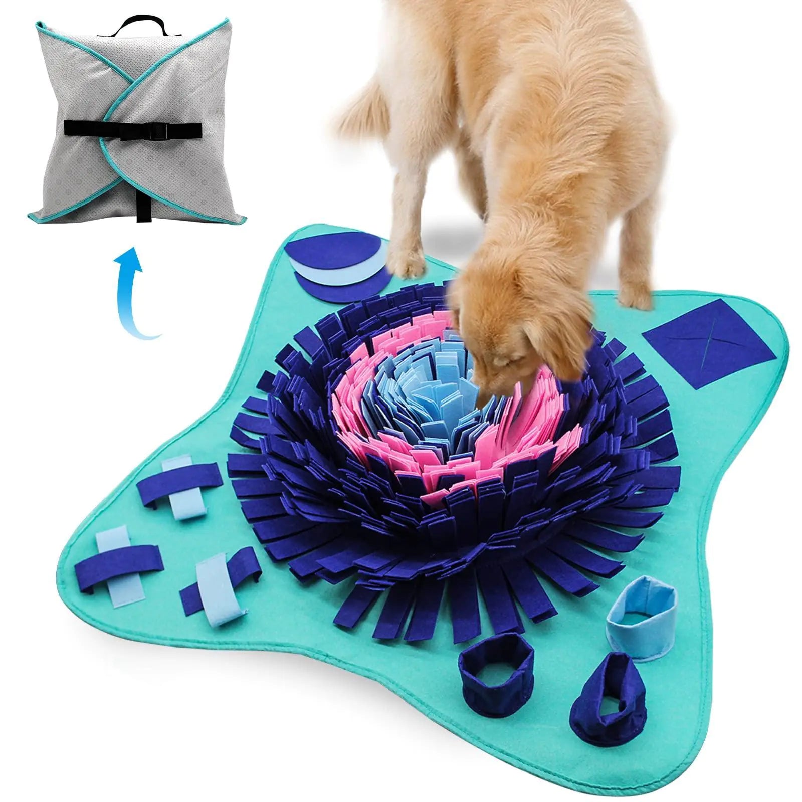 Snuffle Mat for Dogs – Nose Work Training & Slow Feeder Puzzle Toy